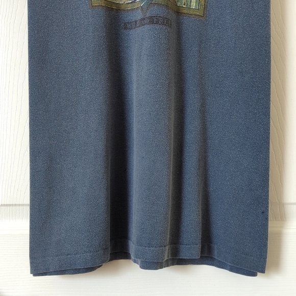 Great Land 90's Vintage Untamed Domain Short Sleeve Crewneck T-shirt Blue Large - Picture 7 of 11